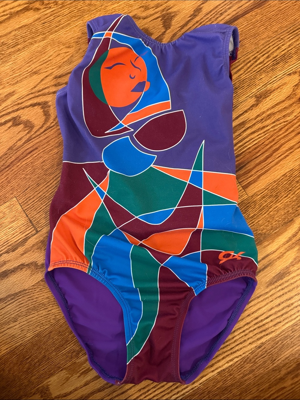 GK Purple Multicolor Girls' Leotard